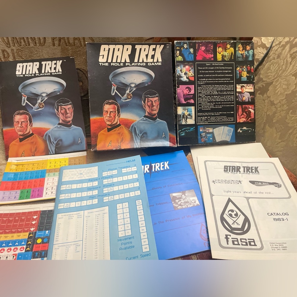 Vintage 1983 Star Trek The Role Playing Game FASA Unpunched TOS